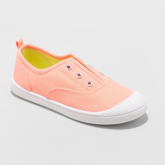Cat & Jack Other - Girls' Mandy Laceless Canvas Sneakers - Cat & Jack